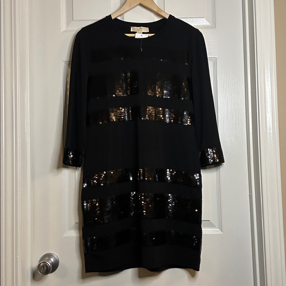 Michael Kors Black Sequin Dress